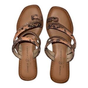 Chinese Laundry Snake Print Sandals